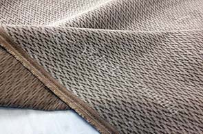 Automotive velour upholstery fabric